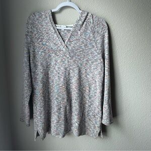 J-Jill Multicolor Knit V-Neck Sweater